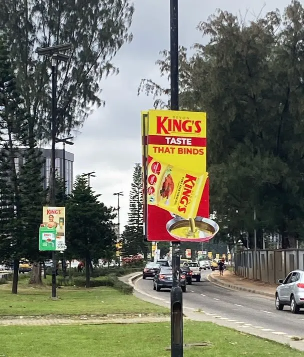 Pole die cut on Mobolaji Bank-Anthony Way, Ikeja, Lagos